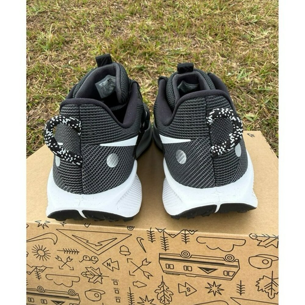 WOMEN'S SIZES NIKE REACTX PEGASUS TRAIL 5 BLACK WHITE DV3865-001 - Picture 4 of 10